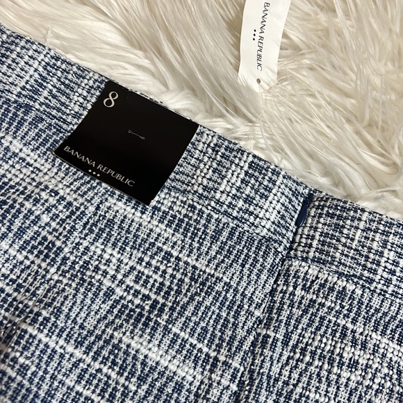 NWT Banana Republic Blue Tweed Skirt - Picture 4 of 4